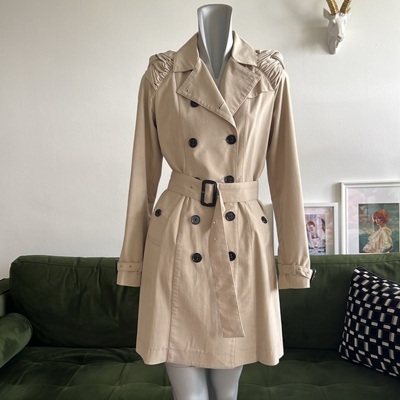 DOUBLE BREASTED TRENCH COAT - Picture 6 of 10